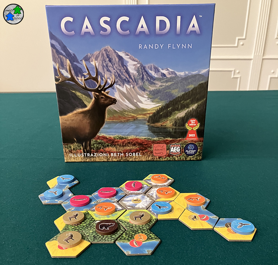 Cascadia - Scatola e tessere