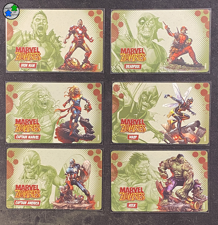 Marvel Zombies - Retro carte Identità Eroe