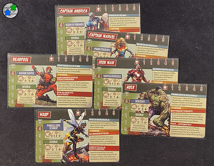 Marvel Zombies - Carte Identità Eroe