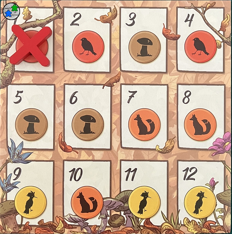 Fall - Tessera dei turni di gioco