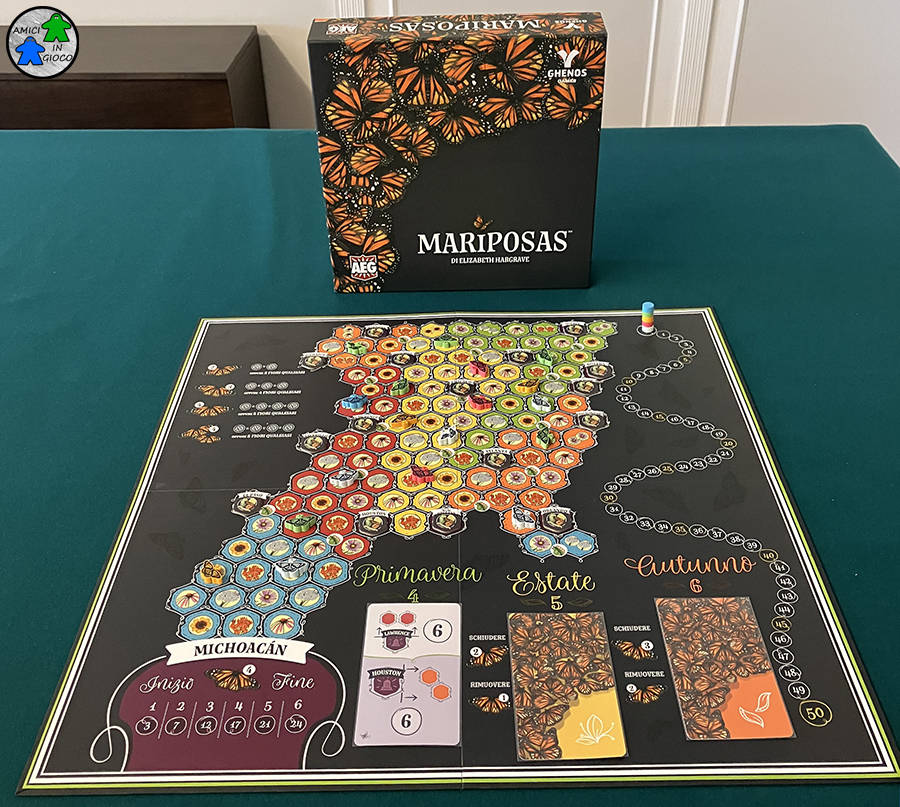Mariposas - Tabellone di gioco