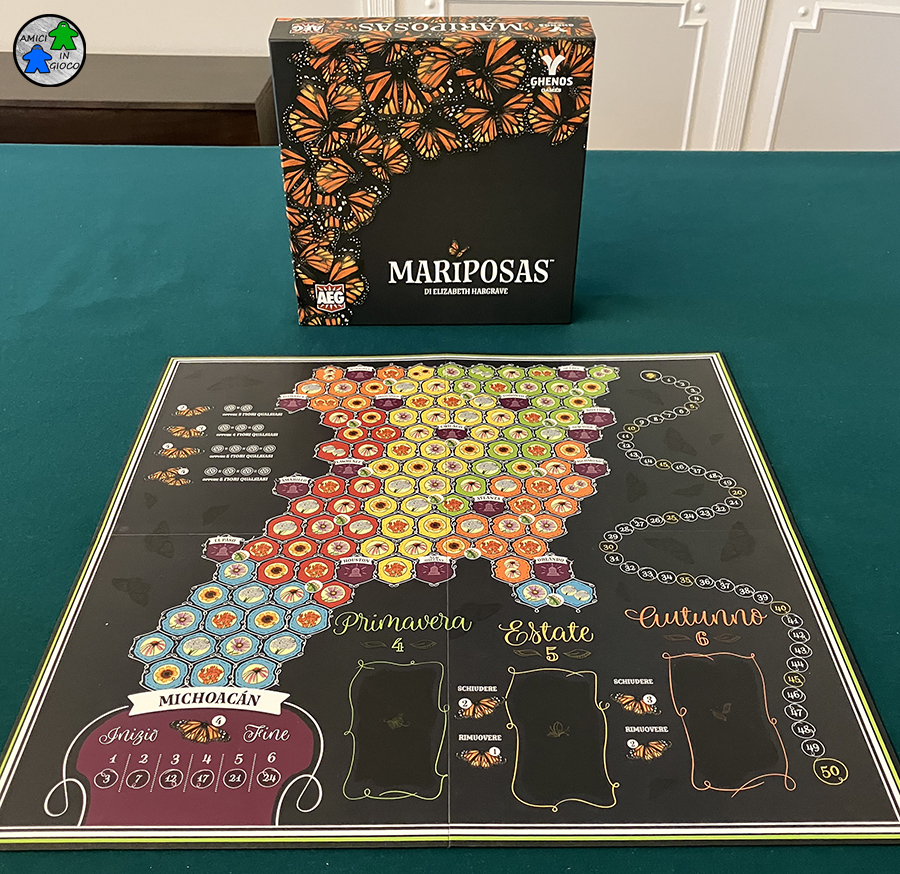 Mariposas - Tabellone di Gioco e Scatola