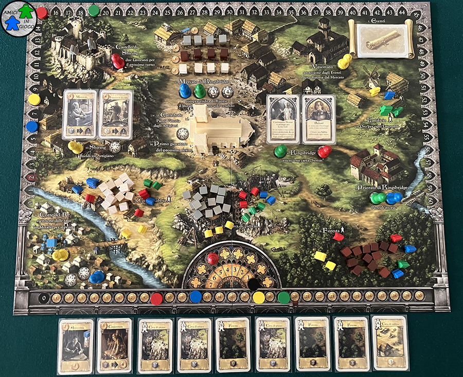 I Pilastri della Terra - Tabellone