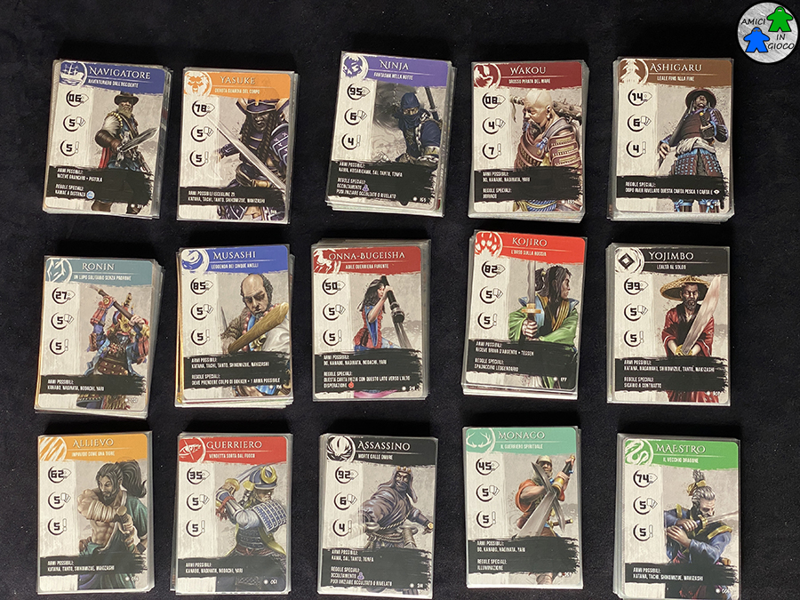 Senjutsu - Carte Abilità Personaggio