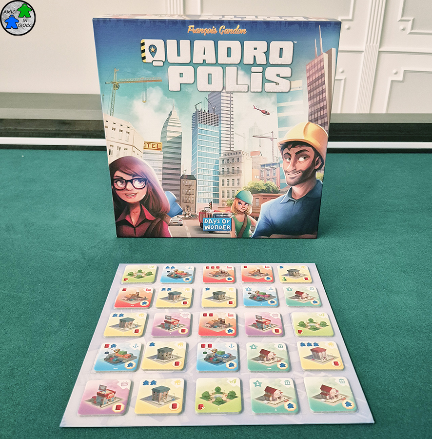 Quadropolis - Scatola & Tessere di Gioco