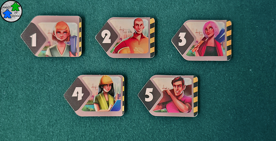Quadropolis - Tessere Gioco