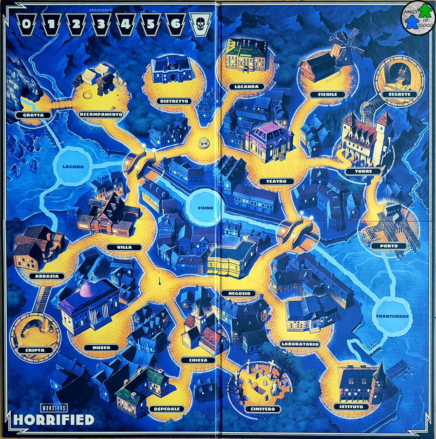 HORRIFIED - Tabellone di gioco