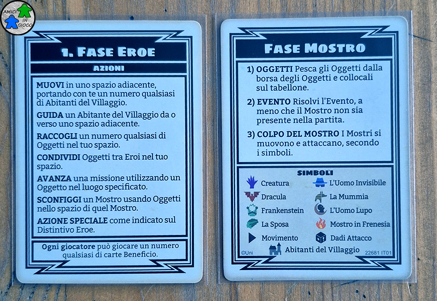 HORRIFIED - Carte aiuto