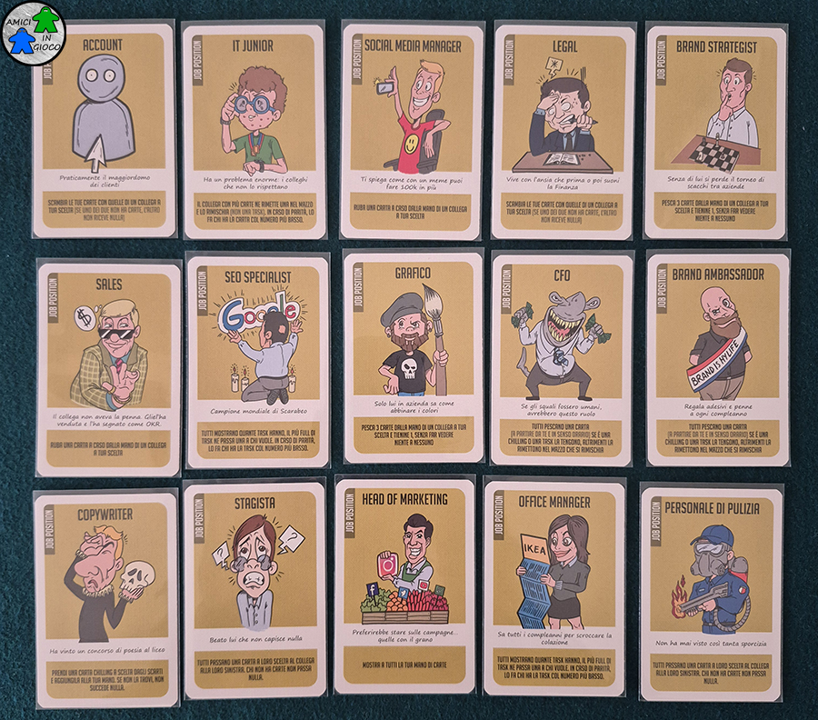Fuga dall'Ufficio - Carte