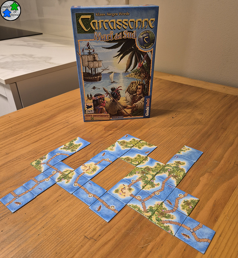 Carcassonne Mari del Sud - Scatola e Tessere