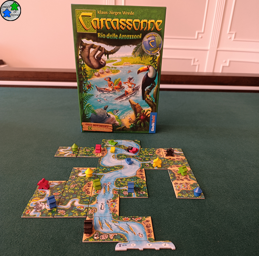 Carcassonne Rio delle Amazzoni - Scatola e Plancia di gioco